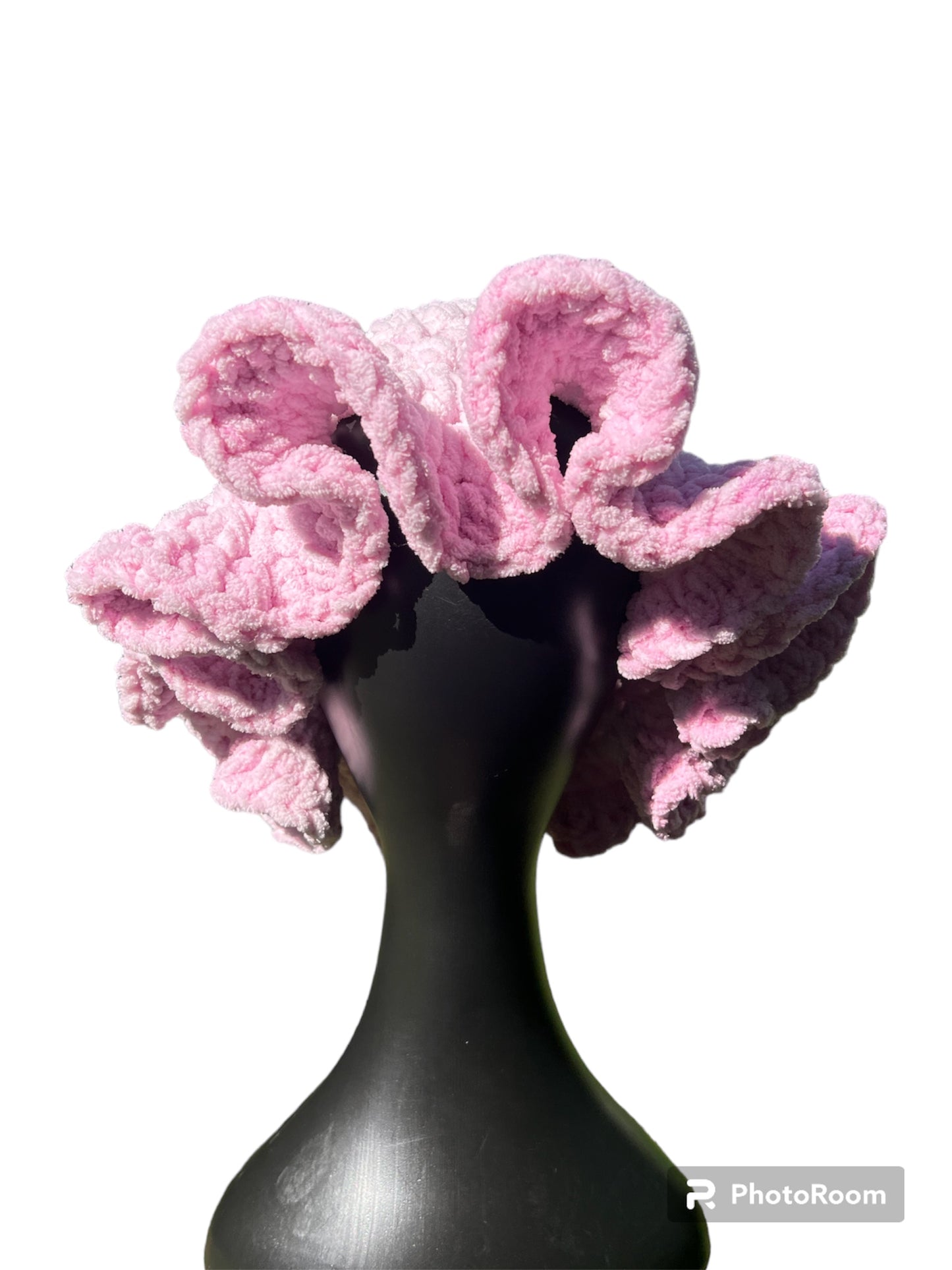 Pink Marshmallow Ribbon Brim Hat