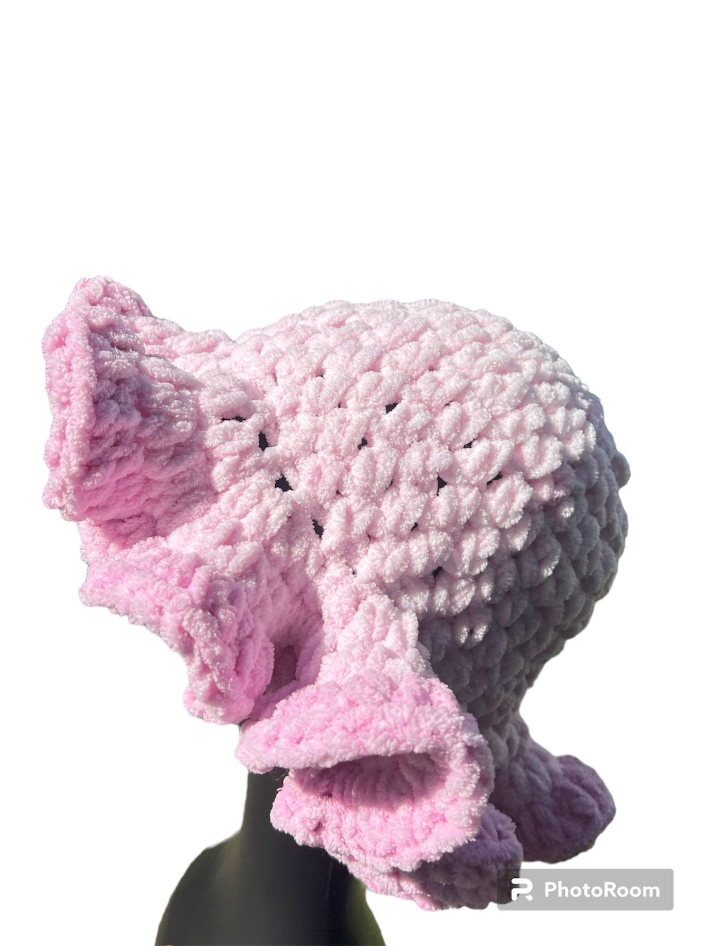 Pink Marshmallow Ribbon Brim Hat