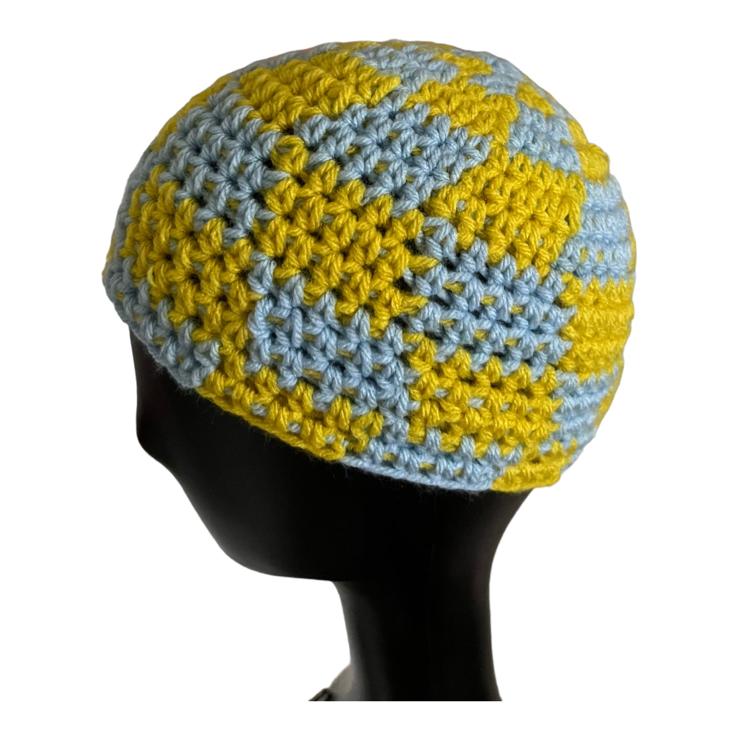 Blue & Yellow Checkerboard Hat