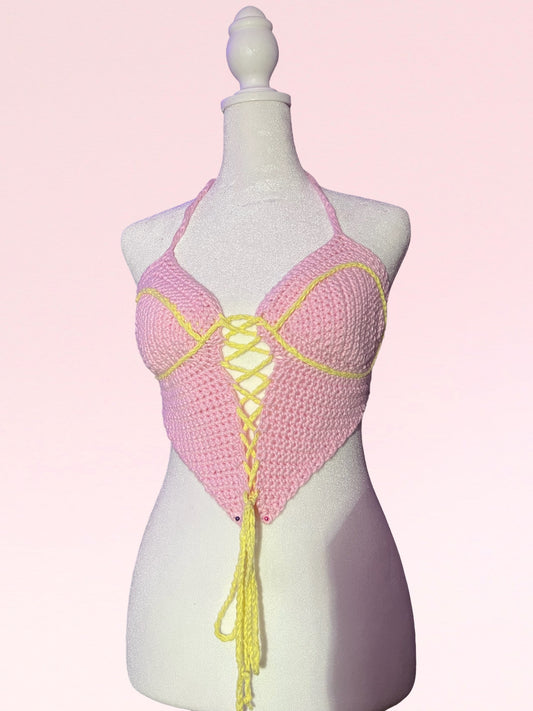 Bubblegum Corset Top