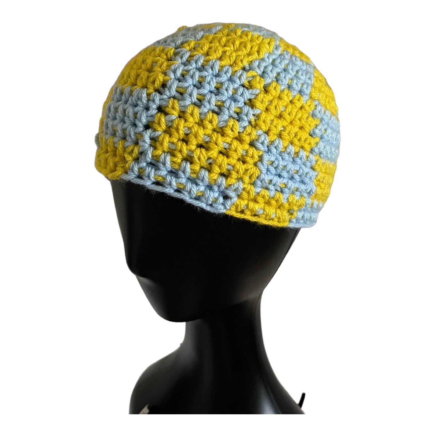 Blue & Yellow Checkerboard Hat